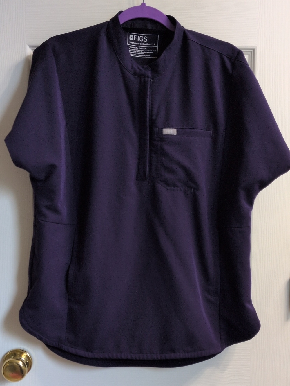 FIGS Montex Medical Top in Deep Purple, L